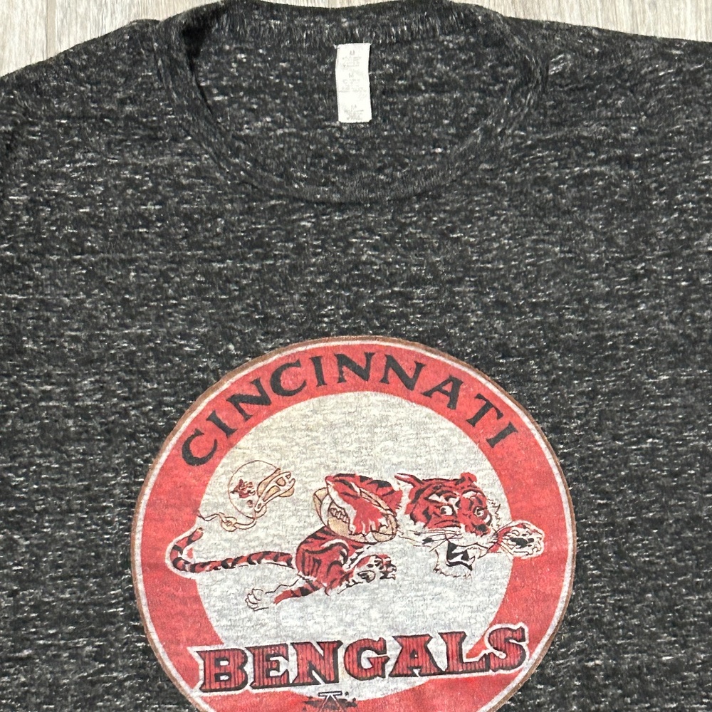 Men's Vintage Cincinnati Bengals Gray T-Shirt - MEDIUM